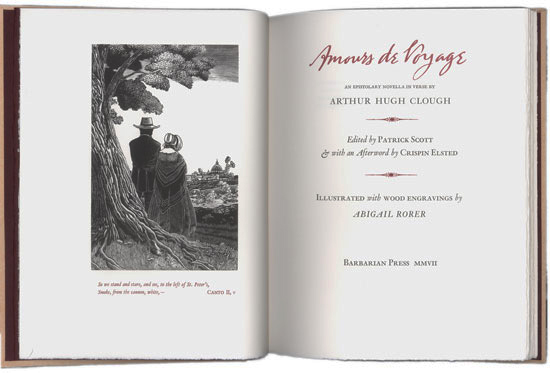 Amours de Voyage title page